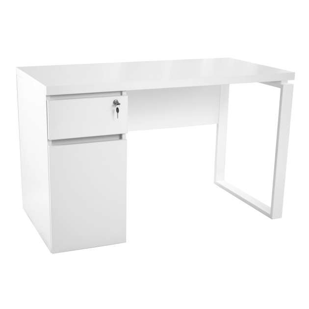 Masă birou Deco 120x60 + Box White White