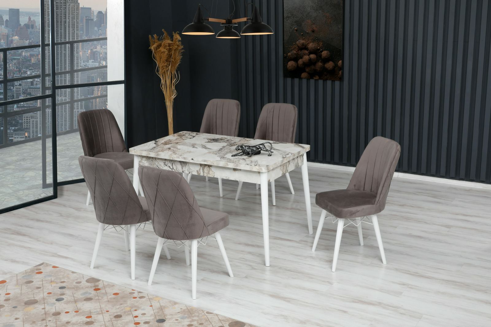 Set de masă ES 620 (6 scaune)
