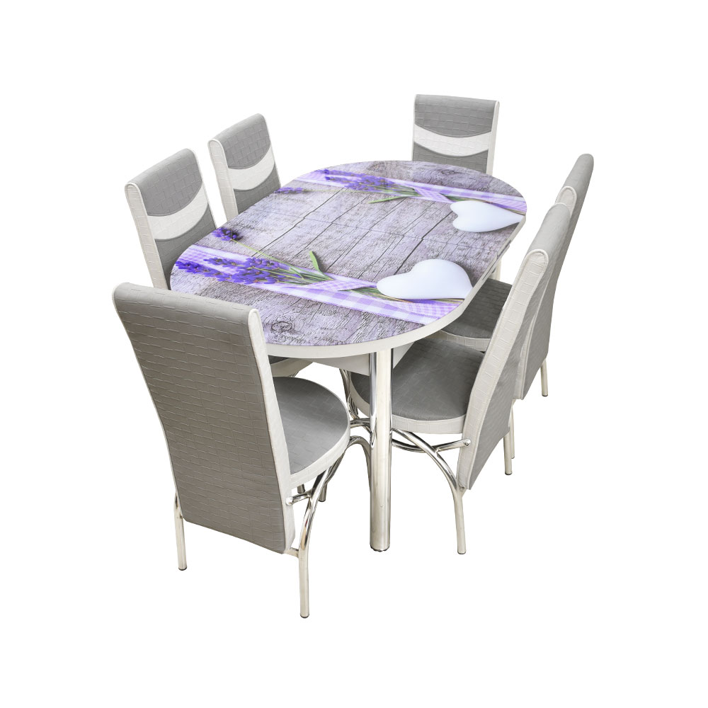 Set de masă ES 43 (6 scaune)