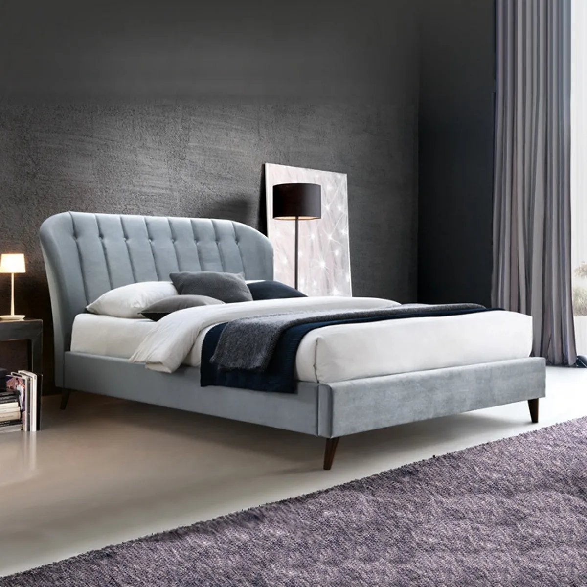 Кровать Deco Rosalia 1.8 m Grey