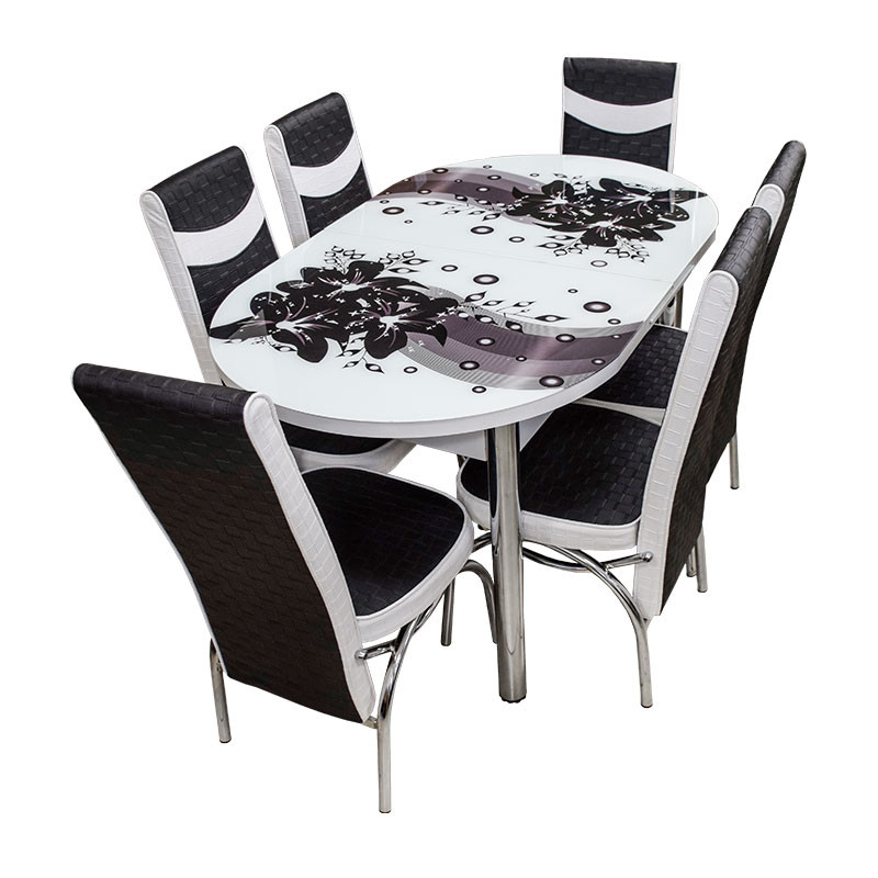Set de masă ES 110 (6 scaune)