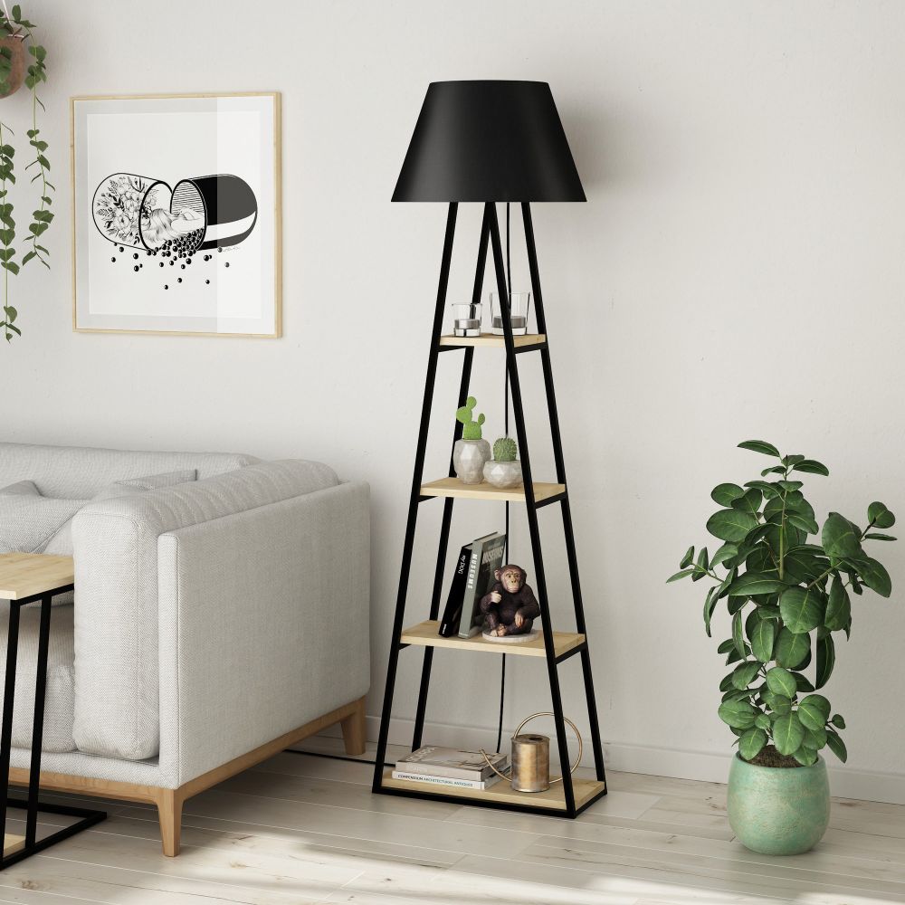 Etajeră ML Pal Oak/Black