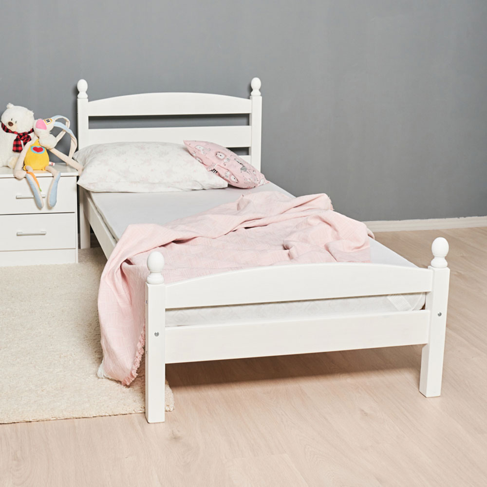 Детская кровать Mobicasa Lira White 0.9 м