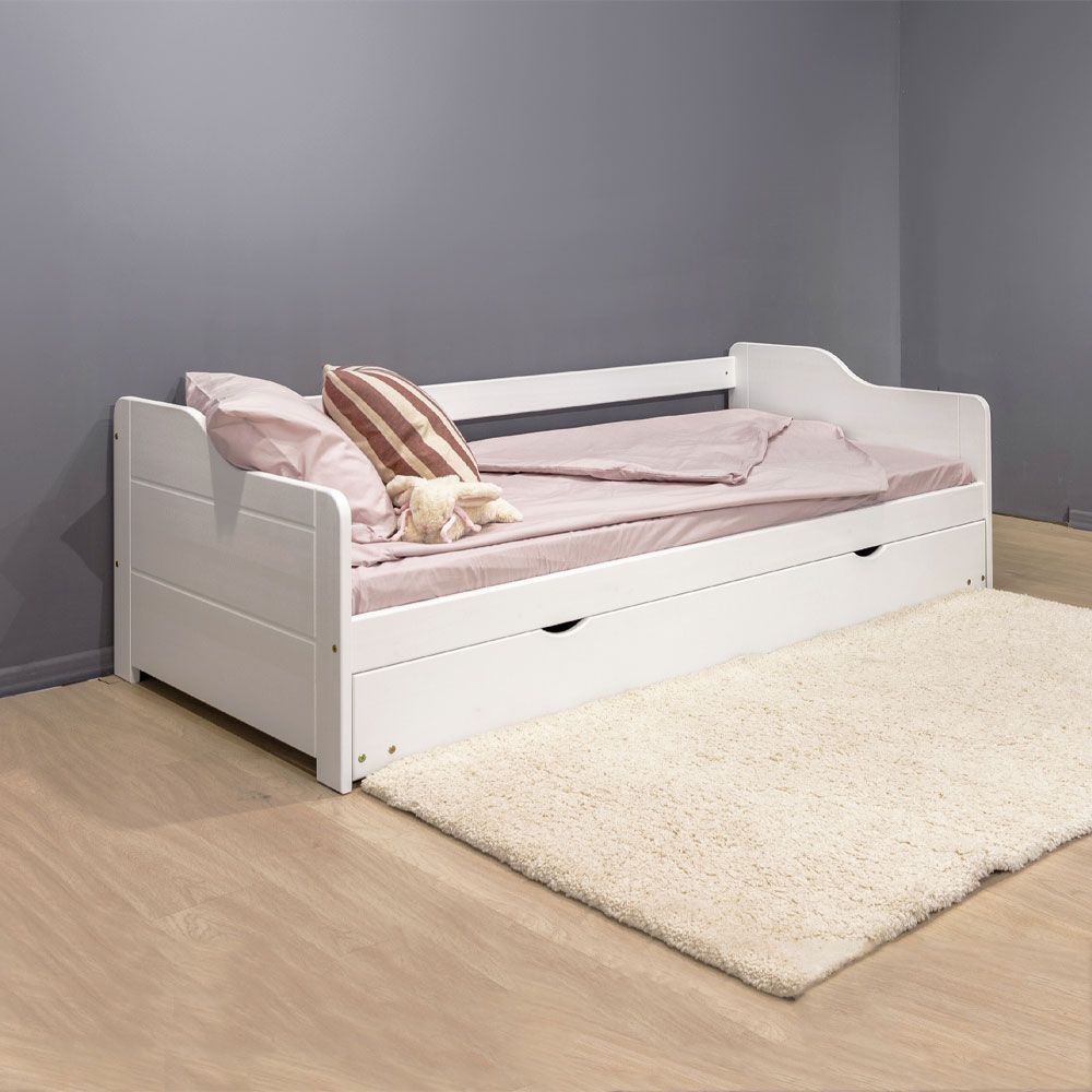 Двухъярусная кровать Mobicasa Baloo White 0.9 м