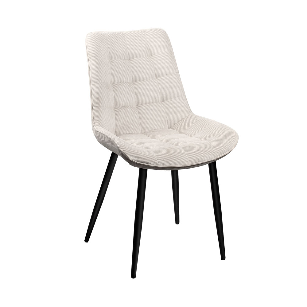 Scaun Decoprim Hans Velvet Bej BGF166-2/Negru