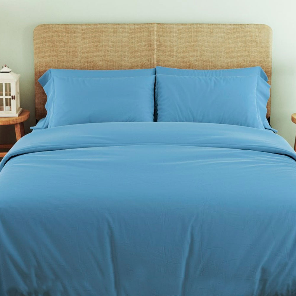Lenjerie de pat Relaxe Soft Dreams Cornflower (2 persoane Euro)