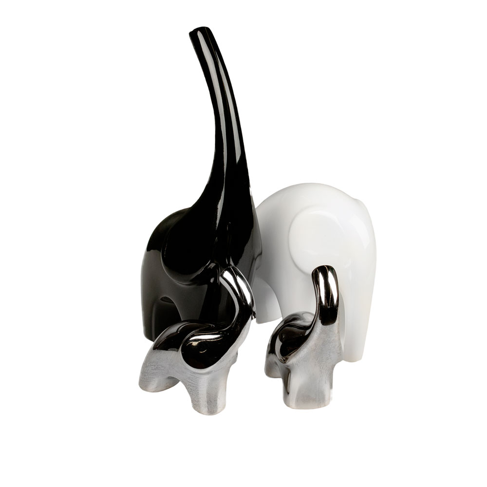 Decoprim Elefanti Negru/Alb