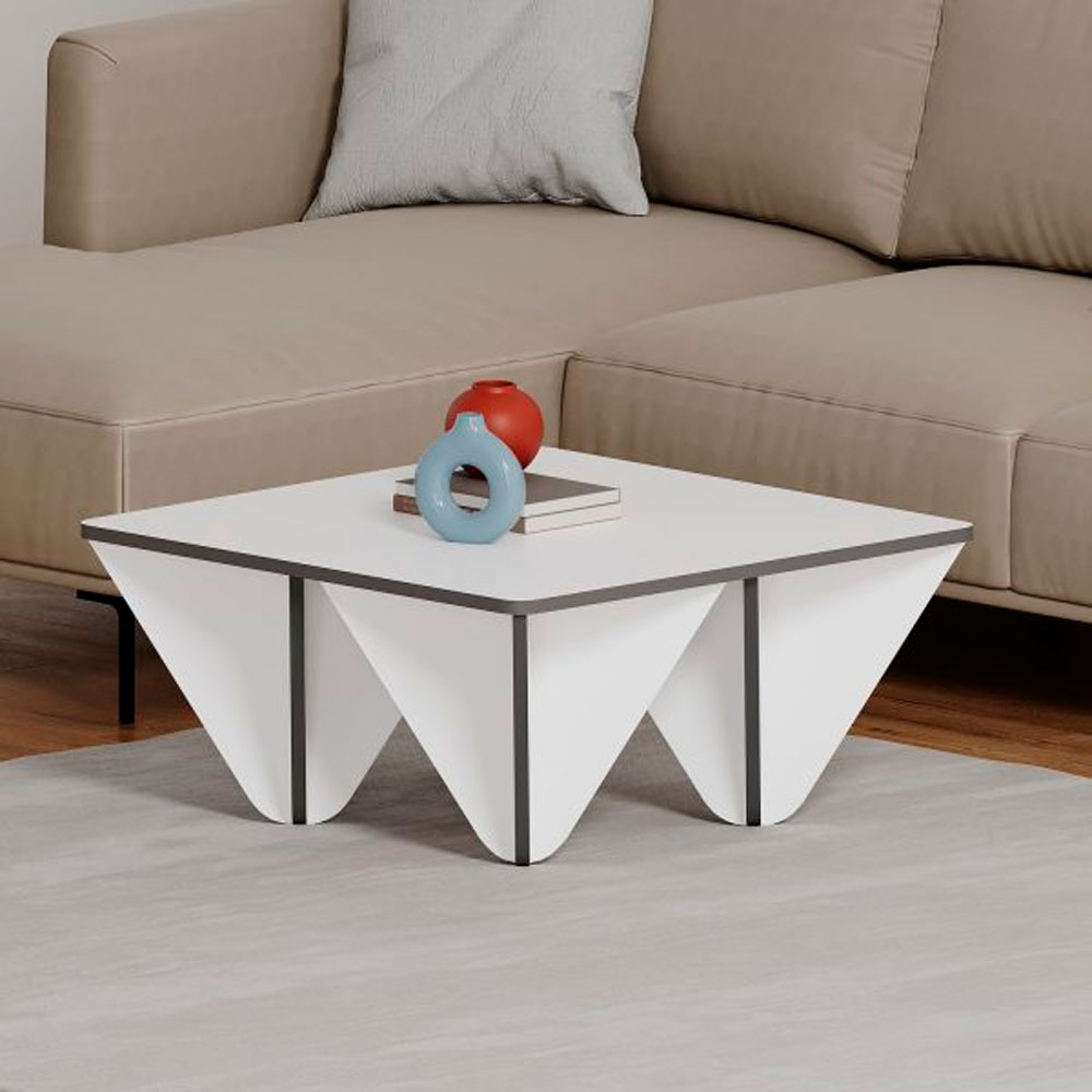 Măsuță de cafea ML Diamond Alb/Antracit