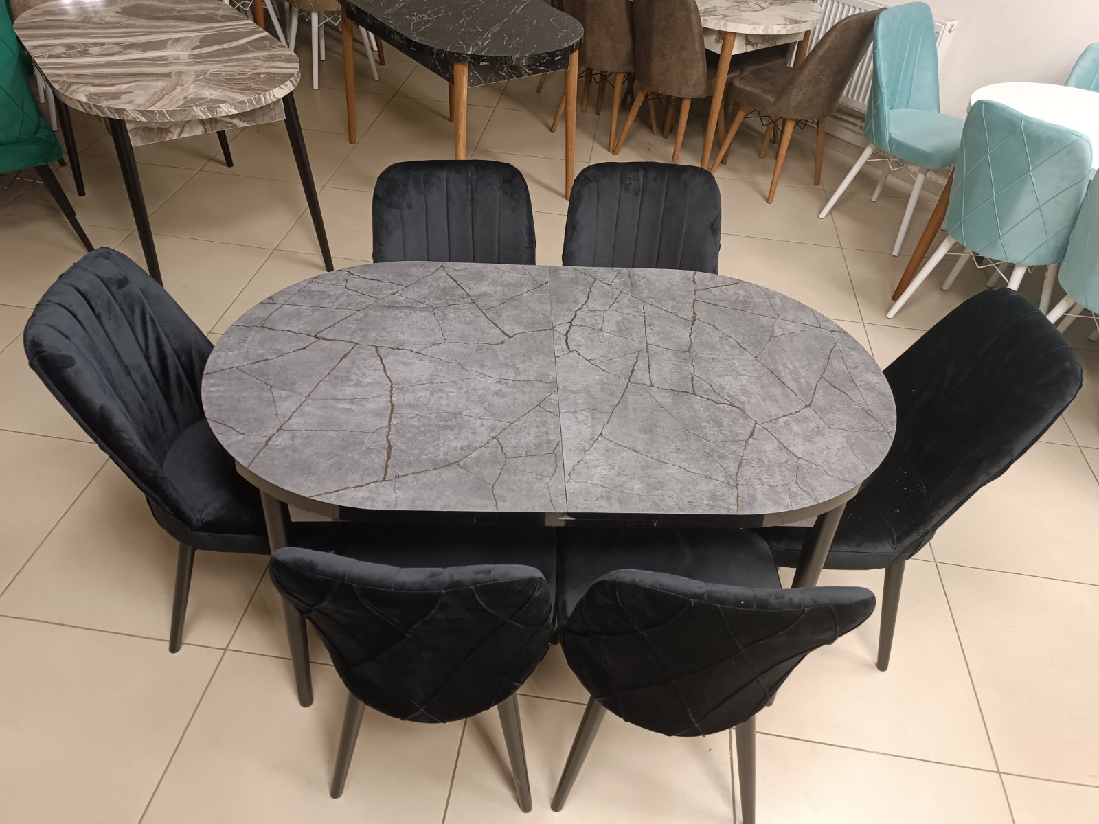Set de masă ES 267 (6 scaune)