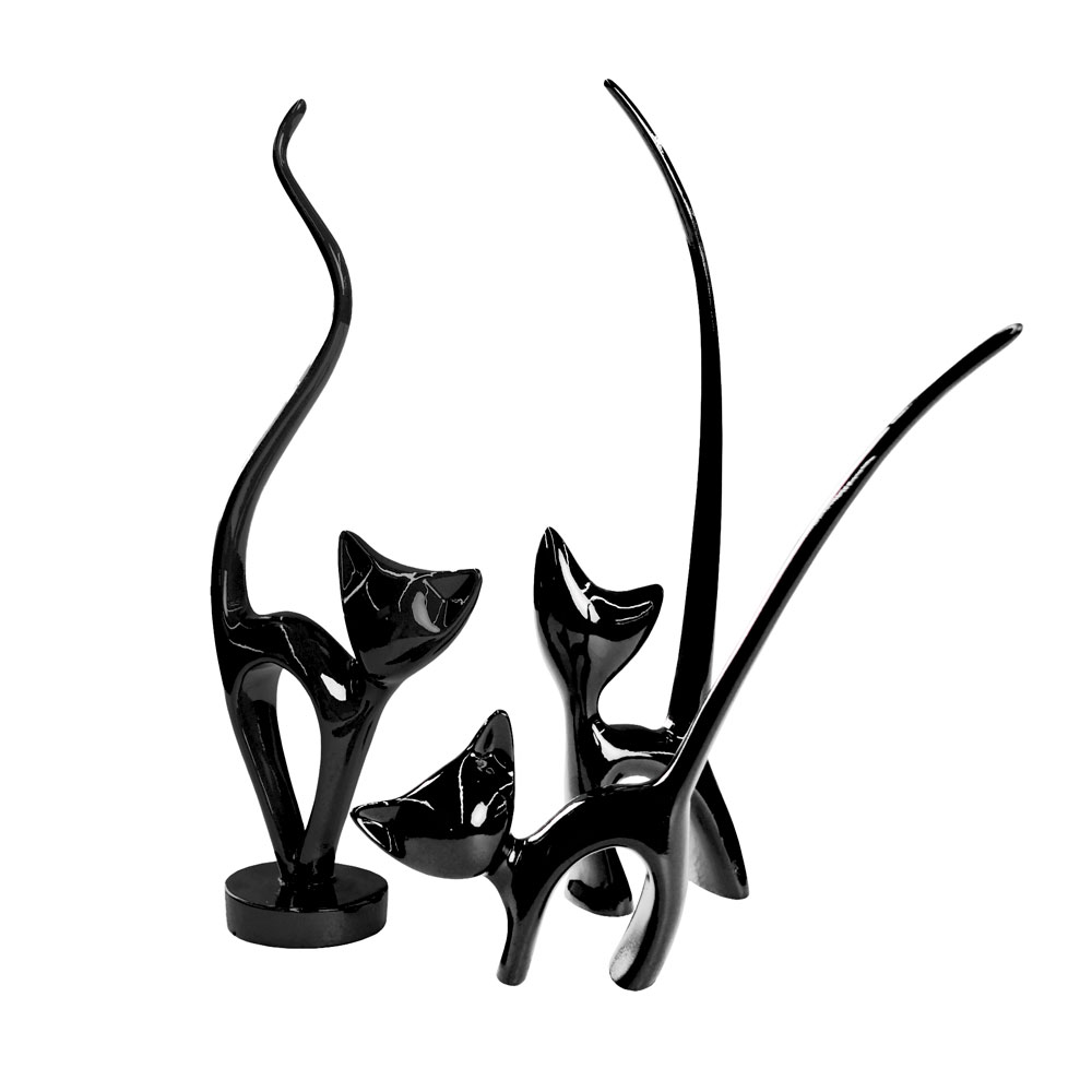 Decoprim Pisici Negru 3 piese