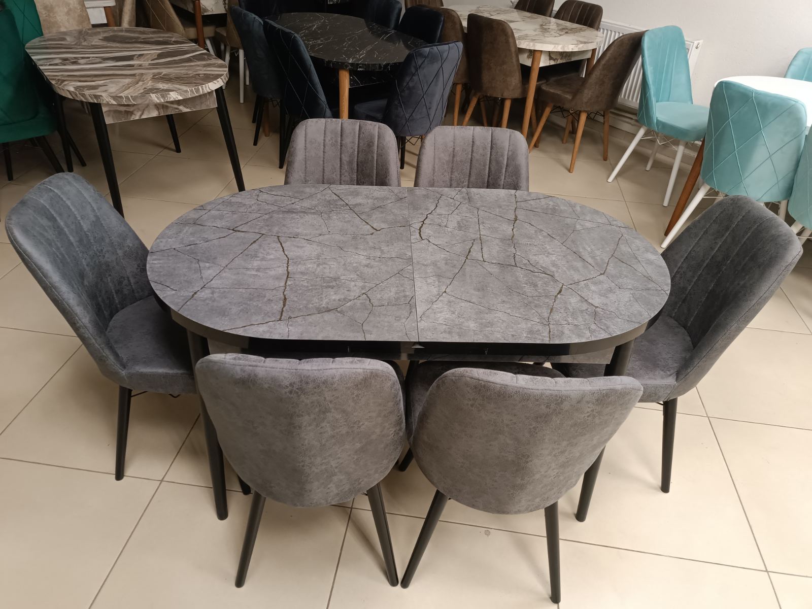 Set de masă ES 257 (6 scaune)