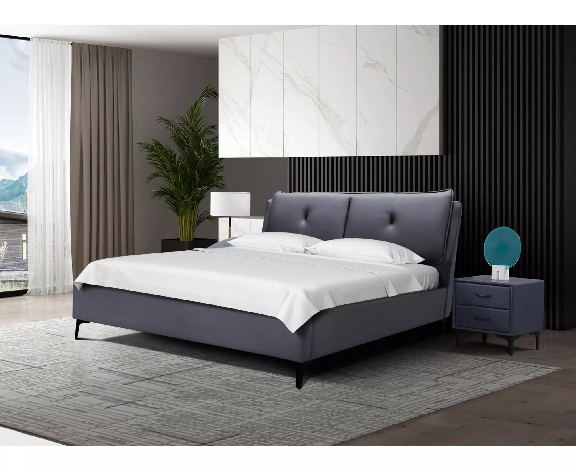 Кровать FH Dalida Серый 1.8 м