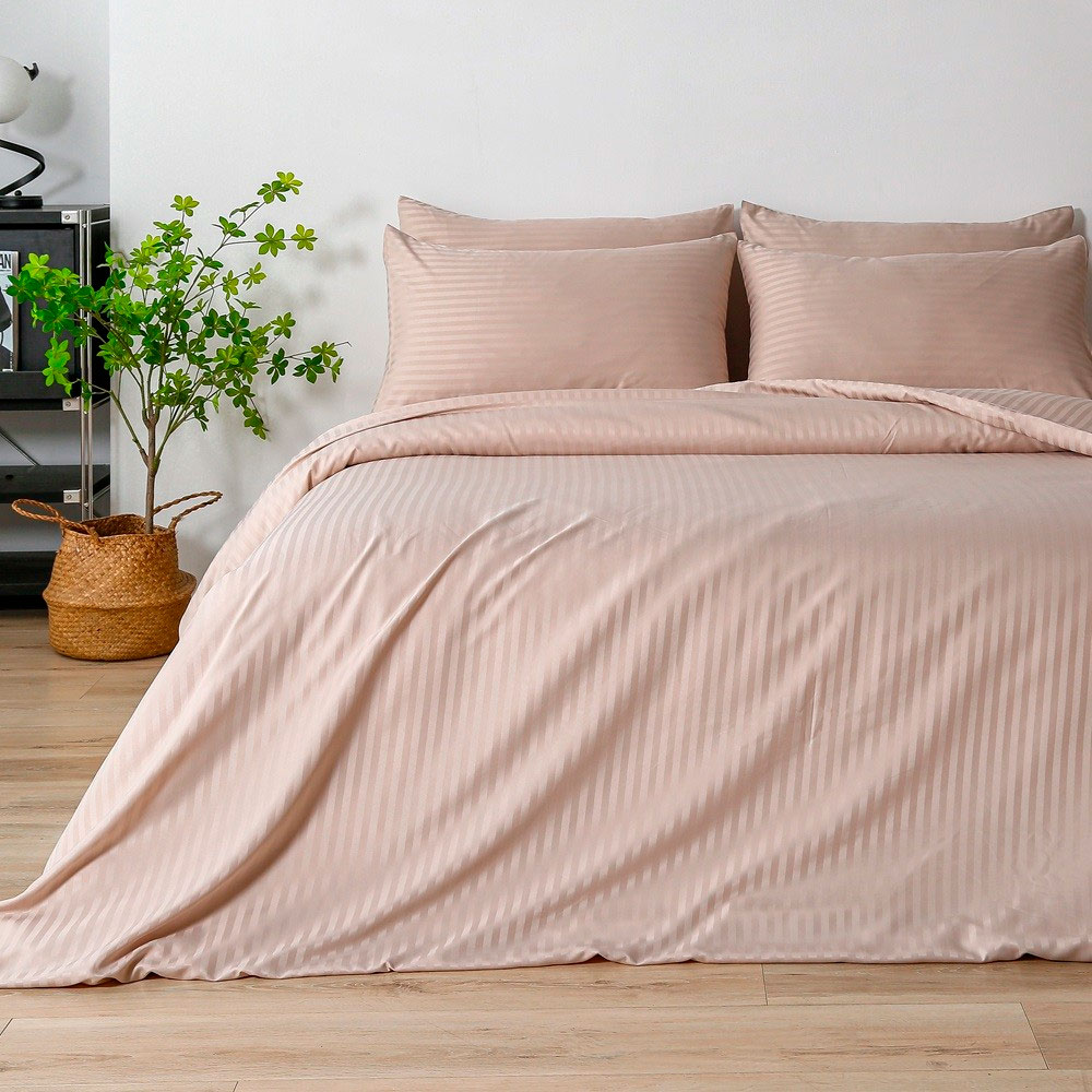 Lenjerie de pat Relaxe Hotel Collection Pudra (2 persoane)