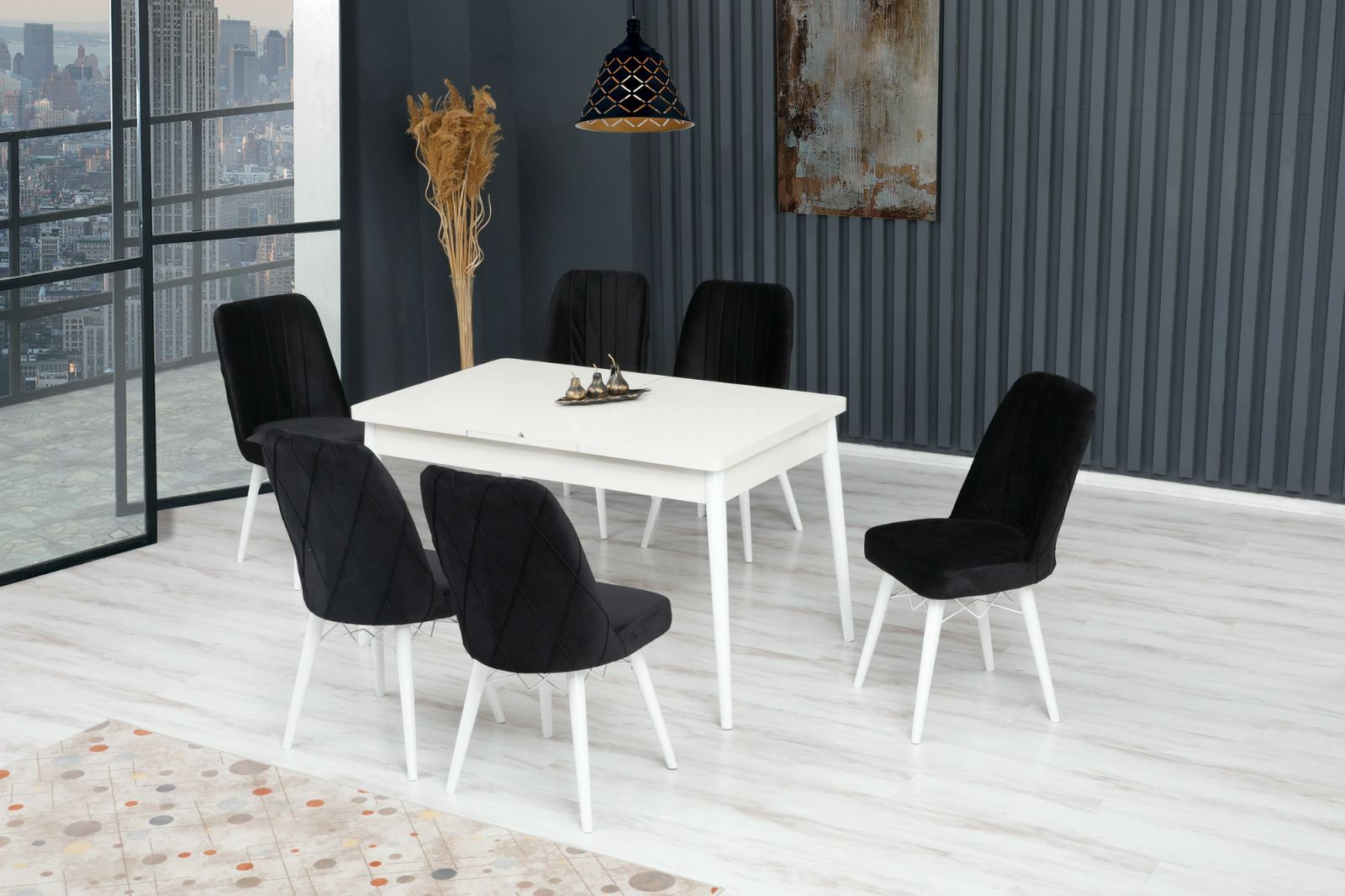 Set de masă ES 600 (6 scaune)